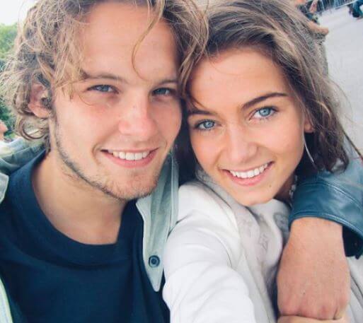 Candy-rae Fleur and Daley Blind when they were dating.